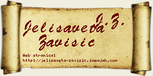 Jelisaveta Zavišić vizit kartica